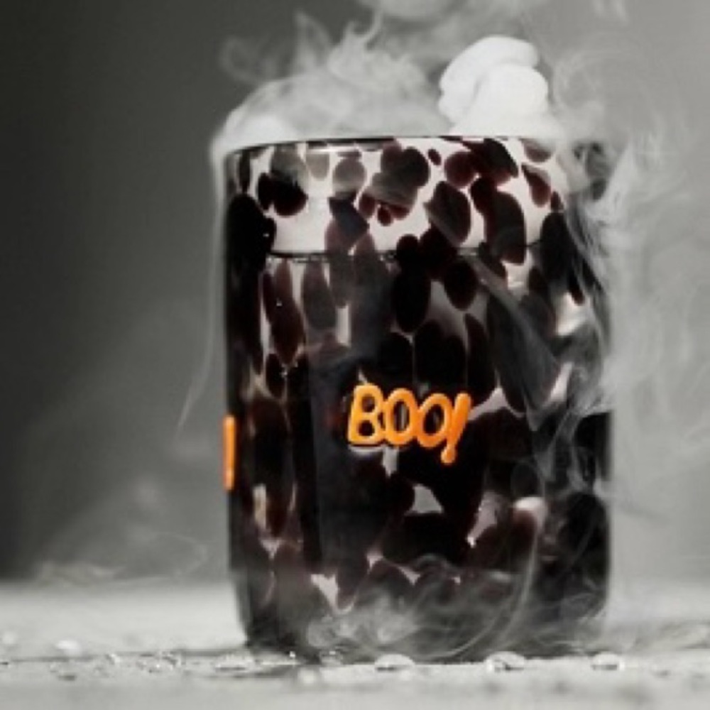 ANTHROPOLOGIE Icon “BOO!” Confetti Glass